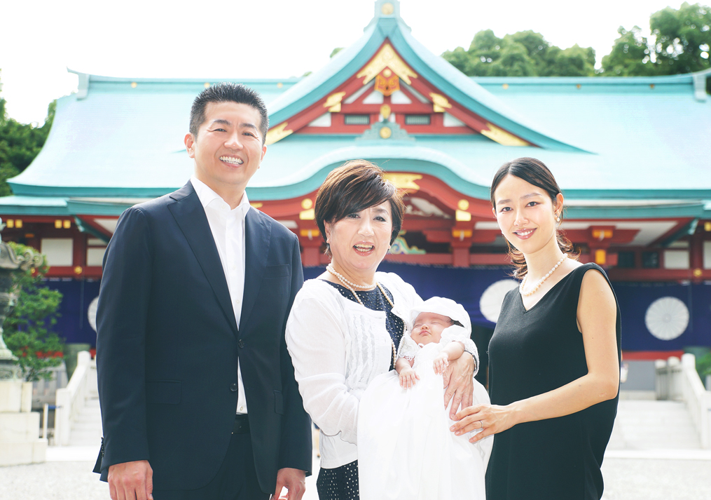 日枝神社でお宮参り