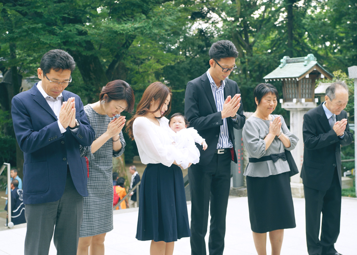 家族みんなで参拝