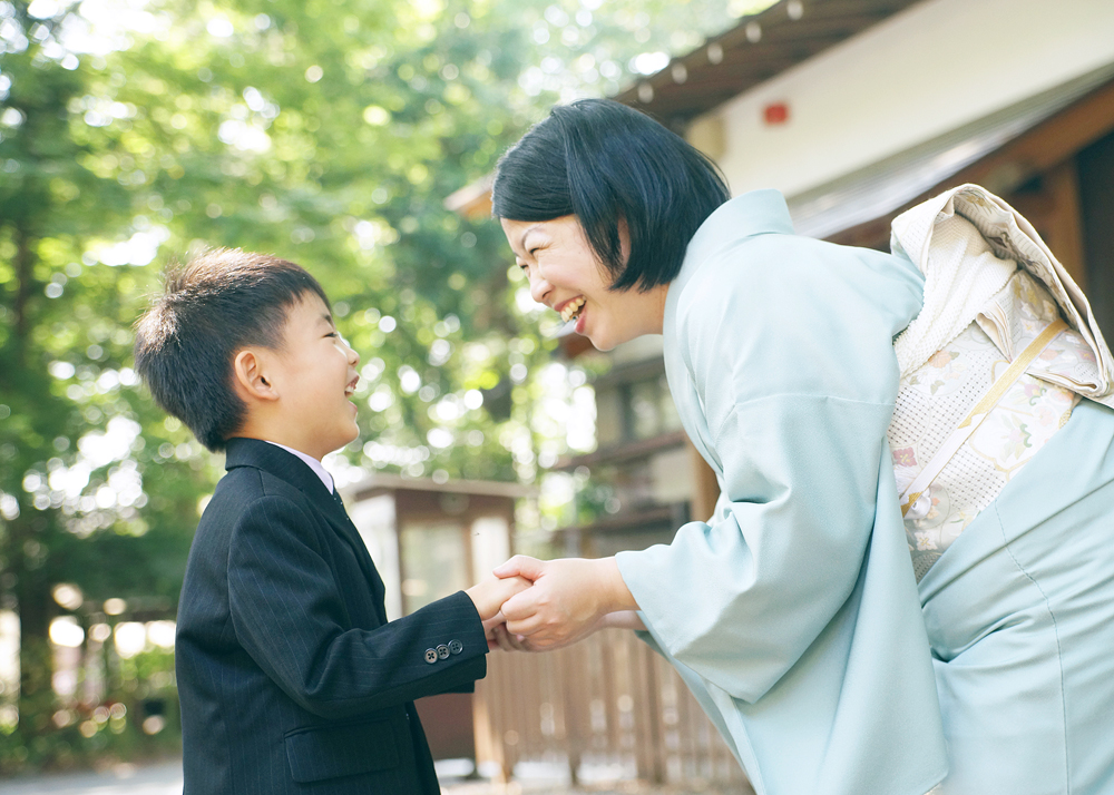 長男とママの写真