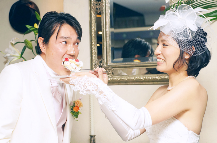 結婚式の記念撮影