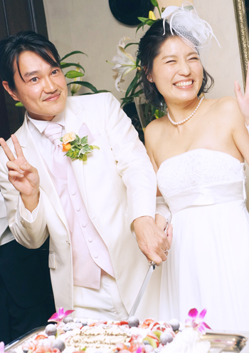 結婚式の記念撮影