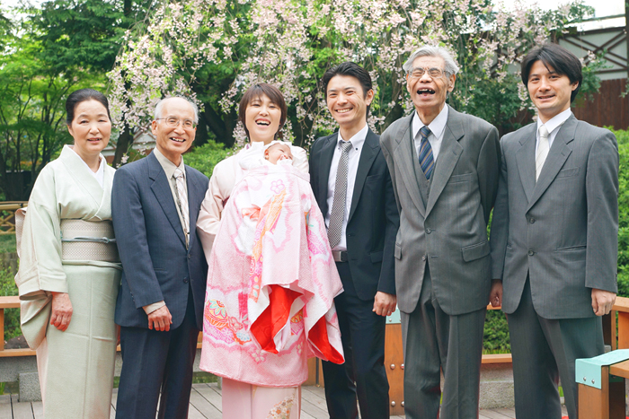 みんなでお宮参りの記念写真 みんなでお宮参りの記念写真