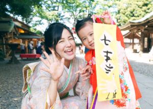 埼玉県川越氷川神社で3歳女の子の七五三出張撮影