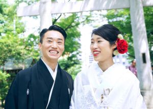 千葉県での結婚式のカップル