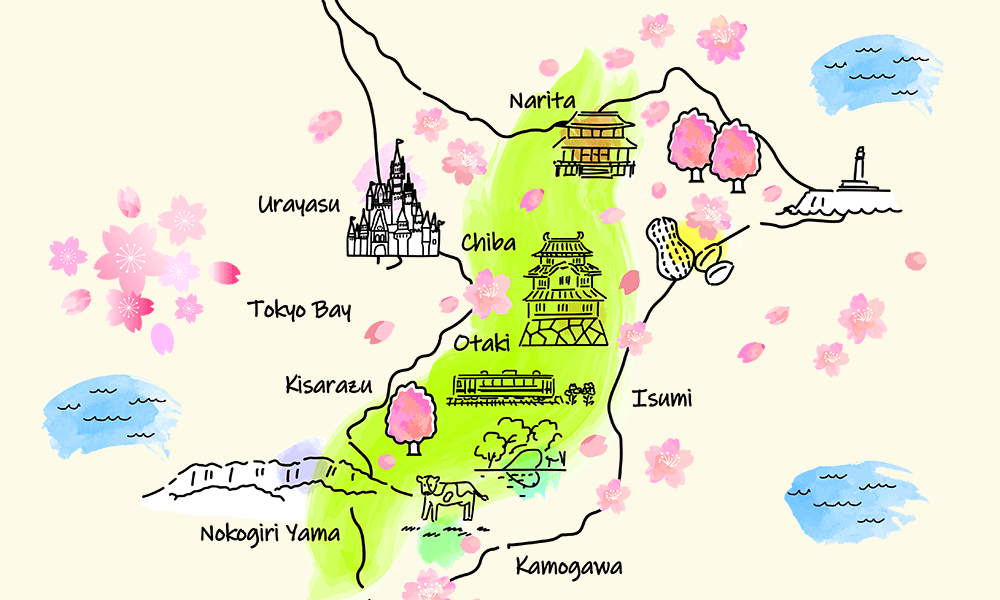 千葉県の出張撮影エリアマップ