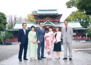 お宮参り出張撮影での集合写真